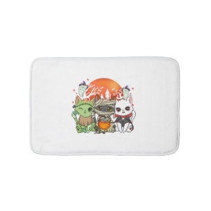 Halloween Cat Halloween Costume Bath Mat