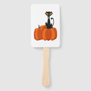 Halloween Cat Hand Fan