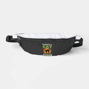 Halloween Cat Human Costume Funny Design Bum Bags