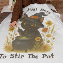Halloween Cat - I’m Just Here to Stir the Pot