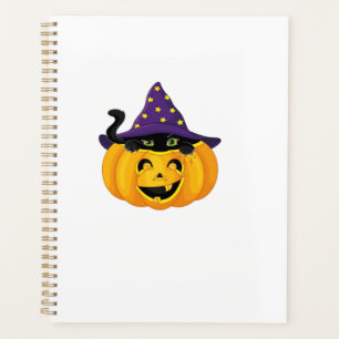Halloween Cat in Pumpkin � Cute Black Kitten Stick Planner