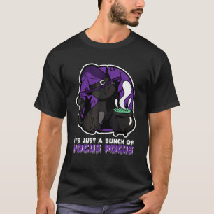 Halloween Cat It's Just A Bunch Of Hocus Pocus T-Shirt