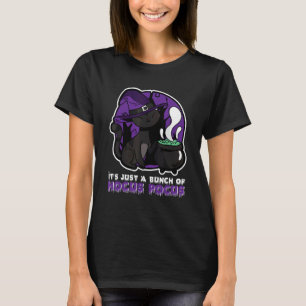 Halloween Cat It's Just A Bunch Of Hocus Pocus T-Shirt
