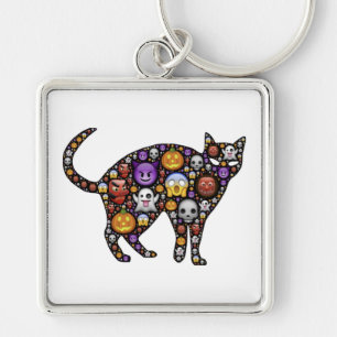 HALLOWEEN CAT KEY RING