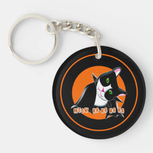 Halloween Cat Key Ring
