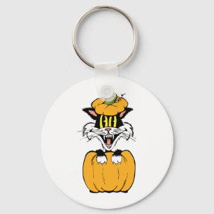 Halloween Cat Key Ring