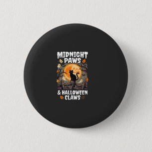 Halloween Cat Moon Mischief 6 Cm Round Badge