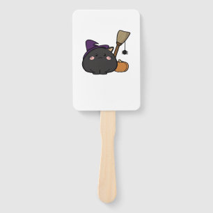 Halloween Cat Oversized T-Shirt Hand Fan