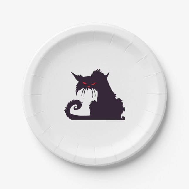 Halloween Cat                               Paper Plate (Front)