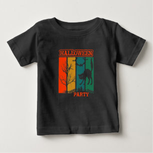 Halloween Cat Party Baby T-Shirt
