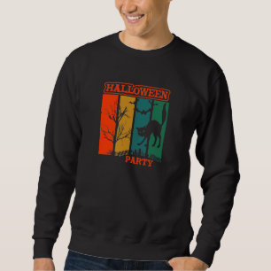 Halloween Cat Party T-Shirt Sweatshirt