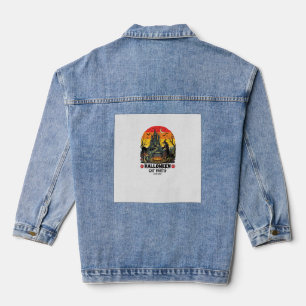 Halloween Cat Party Witch Cauldron Black Cats Haun Denim Jacket