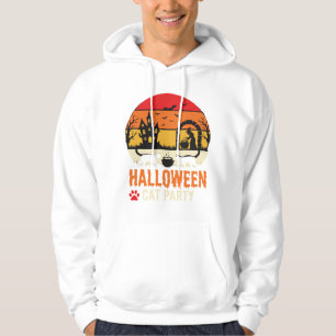 Halloween Cat Party Witch Cauldron Silhouette Desi Hoodie