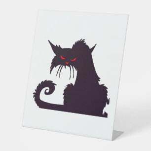 Halloween Cat                               Pedestal Sign