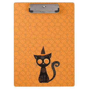 Halloween/cat/pumpkin/fall clipboard