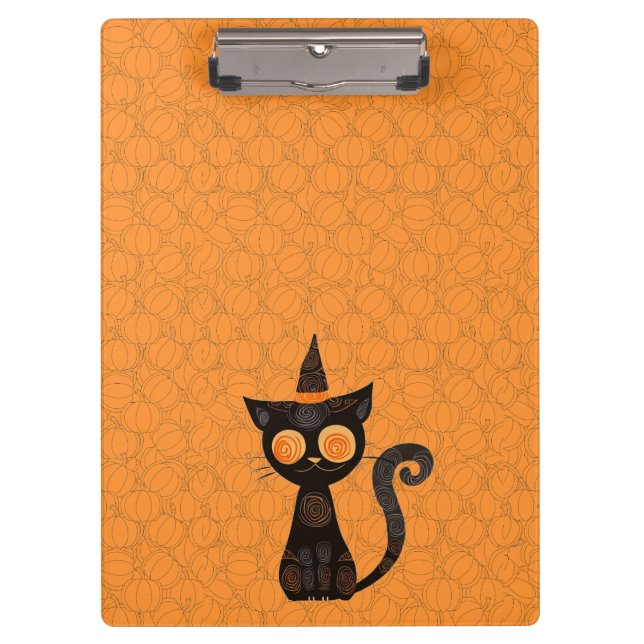 Halloween/cat/pumpkin/fall  clipboard (Front)