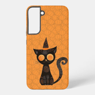 Halloween/cat/pumpkin/fall samsung galaxy case