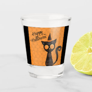 Halloween/cat/pumpkin/fall  shot glass