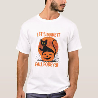 Halloween Cat pumpkin  T-Shirt