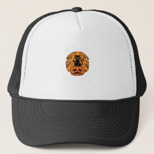 Halloween Cat Pumpkin What's Wrong With My Life De Trucker Hat