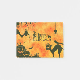 Halloween Cat Scary Surreal The Atmosphere Post-it Notes