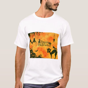 Halloween Cat Scary Surreal The Atmosphere T-Shirt