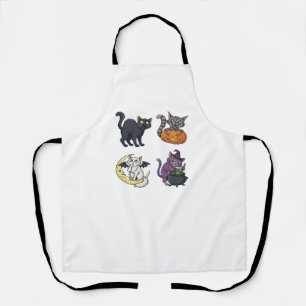 Halloween Cat Spooky and Stylish Feline-Inspired Apron