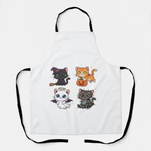 Halloween Cat Spooky and Stylish Feline-Inspired Apron