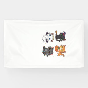 Halloween Cat Spooky and Stylish Feline-Inspired Banner