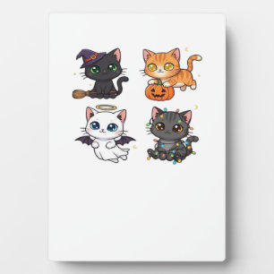 Halloween Cat  Spooky and Stylish Feline-Inspired  Plaque