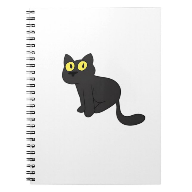 Halloween Cat Spooky and Stylish Feline-Inspired S Notebook (Front)