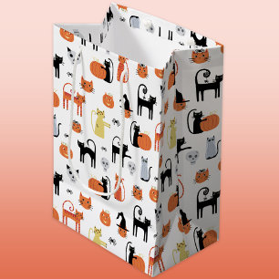 Halloween Cat Spooky Medium Gift Bag