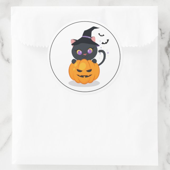 Halloween Cat Stickers (Bag)