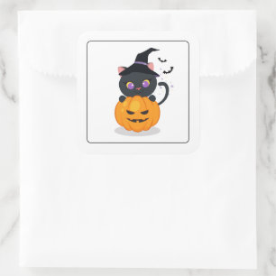 Halloween Cat Stickers