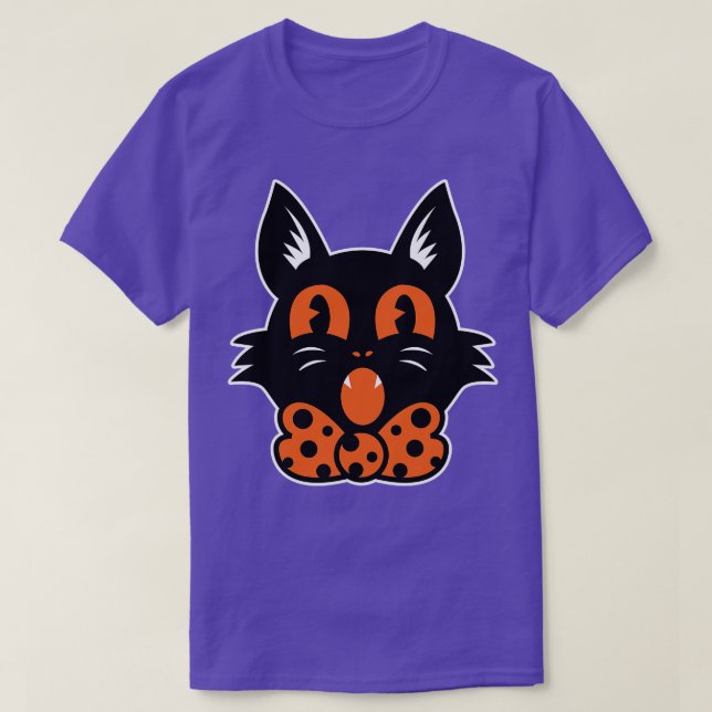 Halloween Cat T-Shirt (Design Front)