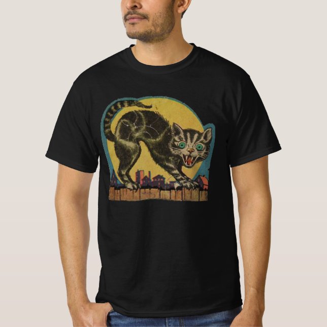 Halloween Cat T-Shirt (Front)