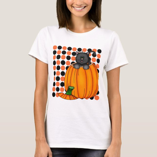Halloween Cat T-shirts and Gifts (Front)