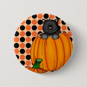 Halloween Cat T-shirts and Gifts 6 Cm Round Badge