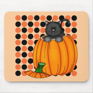 Halloween Cat T-shirts and Gifts Mouse Pad