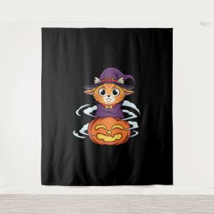 Halloween Cat Tapestry
