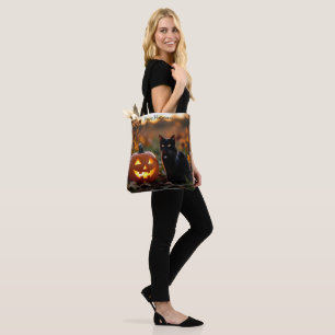 Halloween. Cat Tote Bag