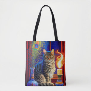 Halloween Cat Tote Bag