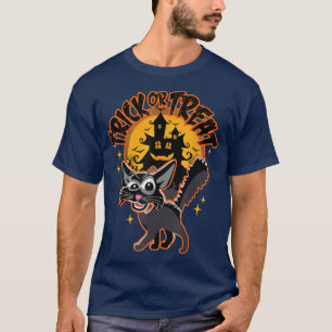 Halloween Cat TrickOrTreat Halloween Funny Men and T-Shirt