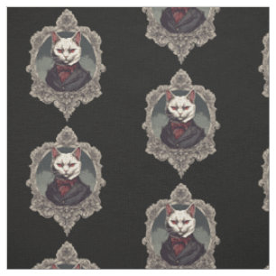 Halloween Cat, Vampire Cat Fabric