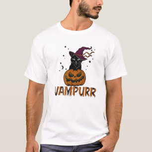 Halloween Cat Vampurr Vampire Girl Creative Men Wo T-Shirt