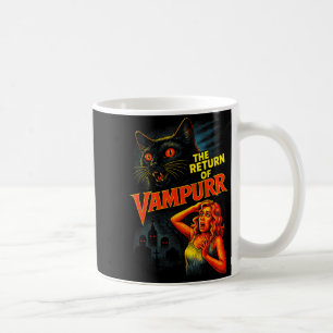 Halloween Cat Vintage 90s Style The Return of Coffee Mug