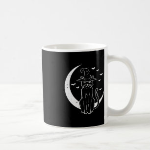 Halloween Cat Witch Moon Vintage Costume Women Gir Coffee Mug