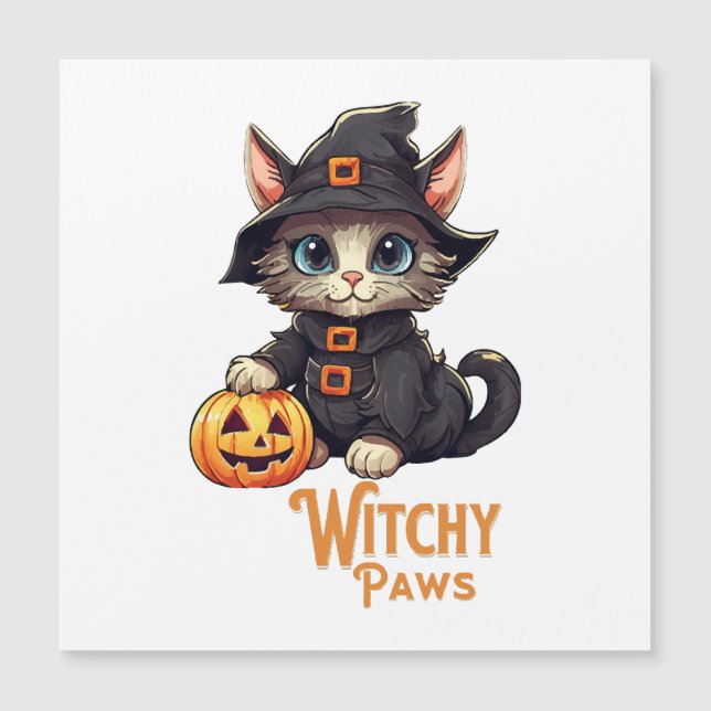 Halloween Cat Witchy Paws (Front)