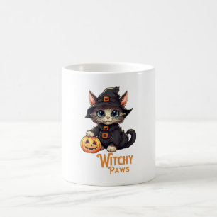 Halloween Cat Witchy Paws Coffee Mug