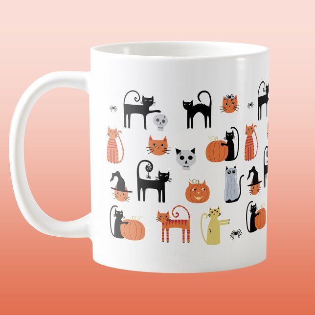 Halloween Cats Cute Spooky Coffee Mug (Creator Uploaded)